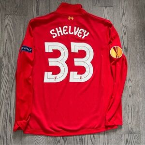 Liverpool Long Sleeves Europa Shirt 2012/2013 SHELVEY #33